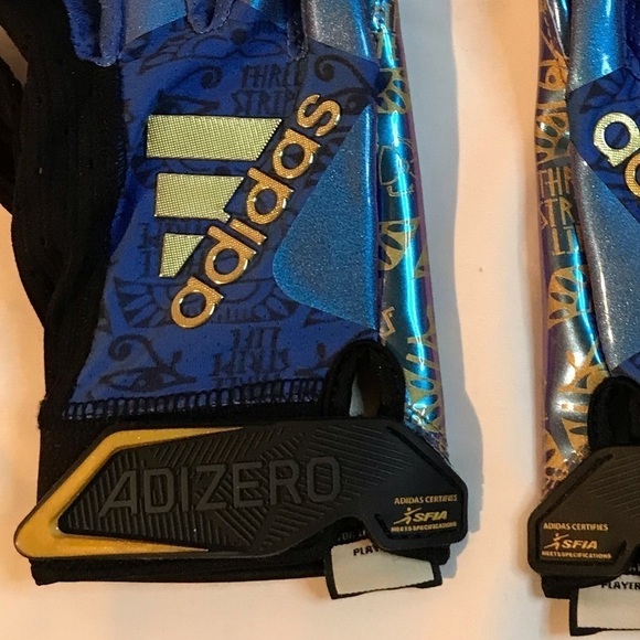 NWT ADIDAS FOOTBALL RECEIVER GLOVES SZ XL. NEVER WORN-THIS WAS A BACK UP PAIR - Picture 5 of 7